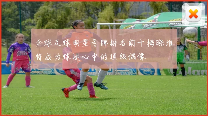 全球足球明星号牌排名前十揭晓谁将成为球迷心中的顶级偶像