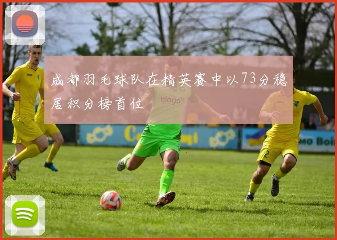 成都羽毛球队在精英赛中以73分稳居积分榜首位