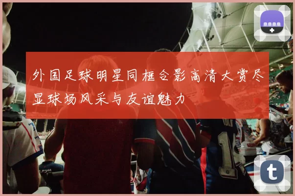 外国足球明星同框合影高清大赏尽显球场风采与友谊魅力
