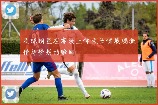 足球明星在赛场上仰天长啸展现激情与梦想的瞬间
